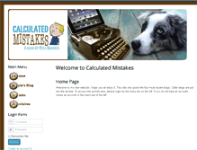 Tablet Screenshot of calculatedmistakes.com